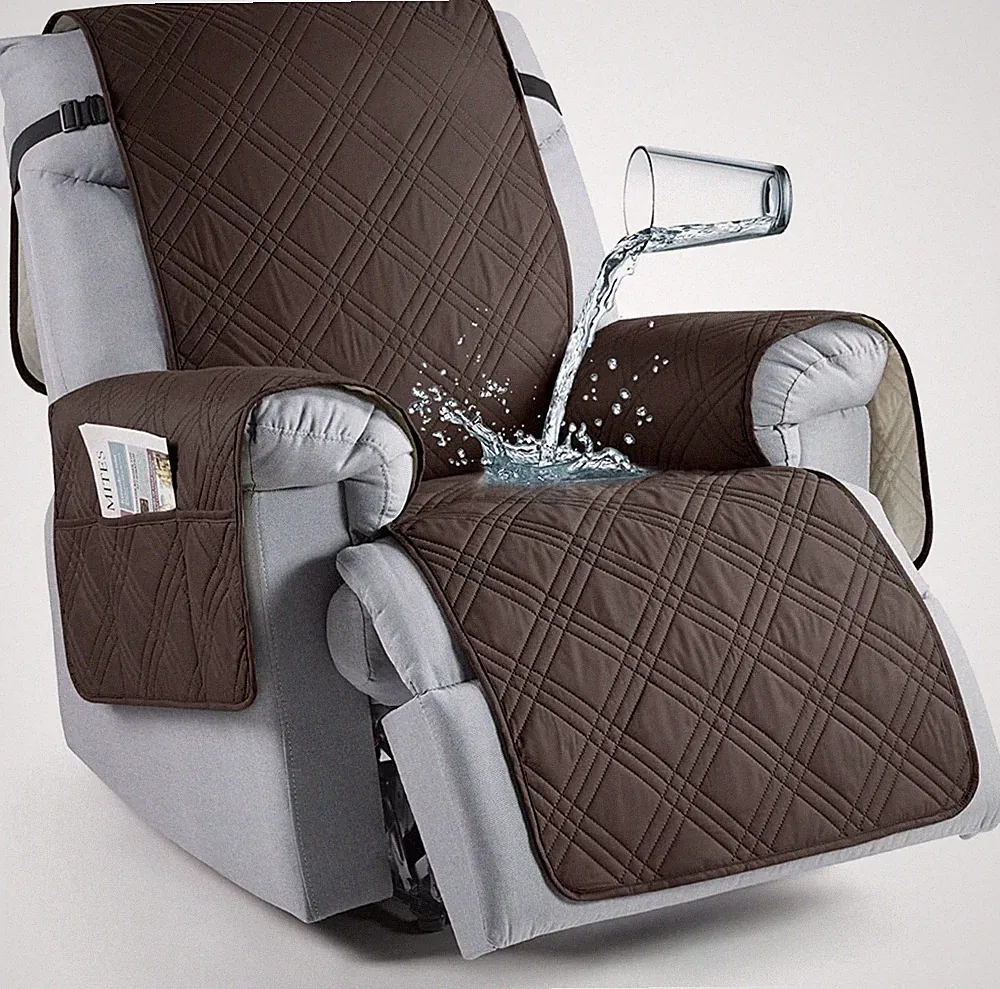 100% Waterproof Recliner Chair Cover, Non Slip Covers for Recliner Chair with Po