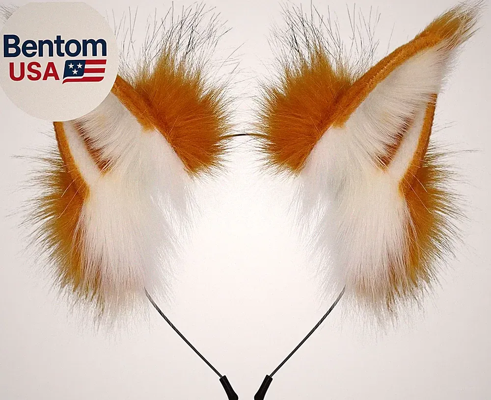 Fluffy Fox Anime Ears Cat Hairband Wolf Headband for Adult Cosplay Costume Hallo