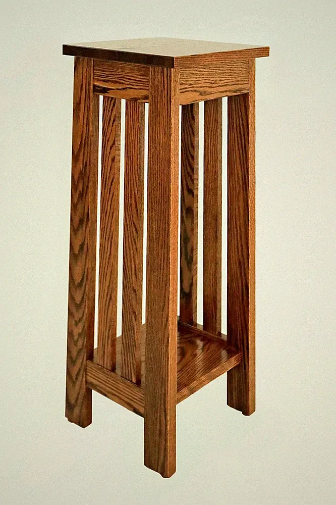 Mission Style Oak Stand, Plant, Nightstand, End Table, Amish, Wood, Handmade